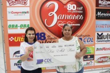 Nelci Pereira ganhadora do prêmio de R$ 2 mil